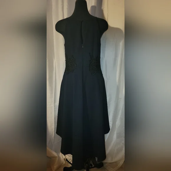 AIDAN MATTOX  navy blue high low dress - Picture 3 of 6